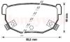 BENDIX 572132B Brake Pad Set, disc brake